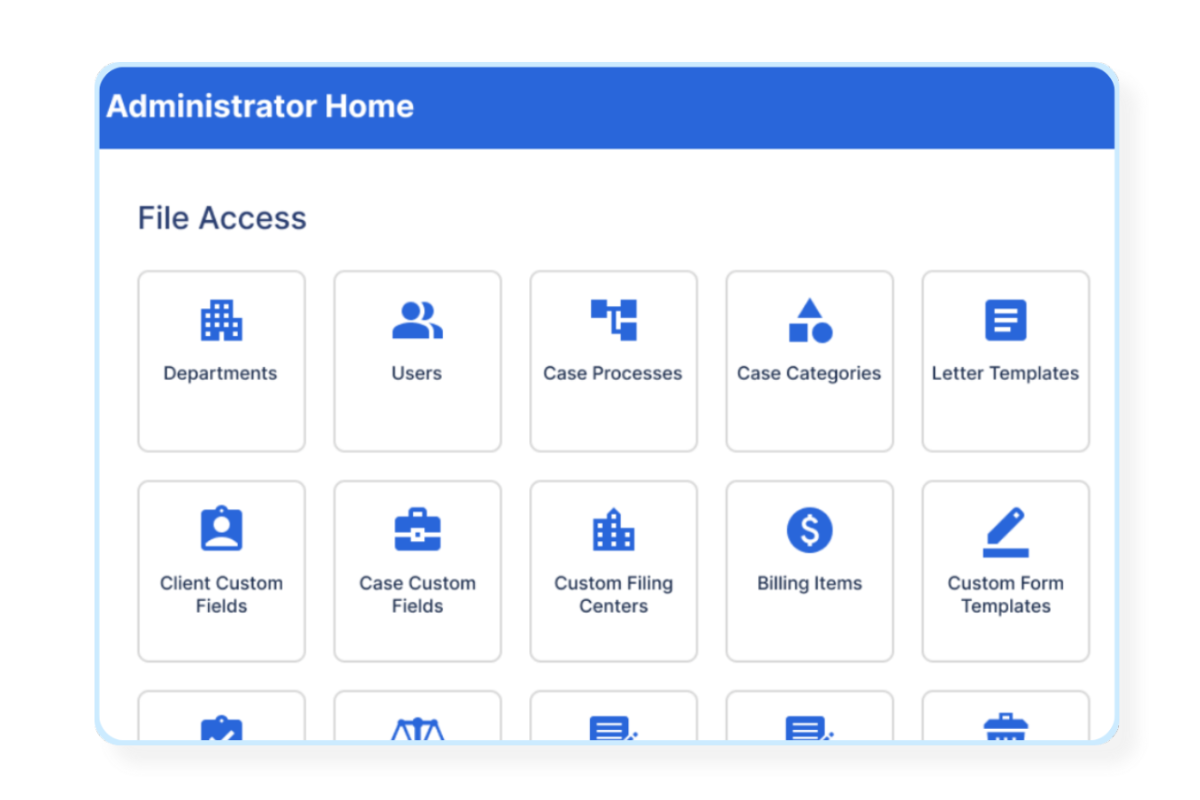 Administrator controls