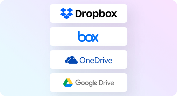 Cloud Storage Connector: Dropbox, Box, SharePoint, Google Drive