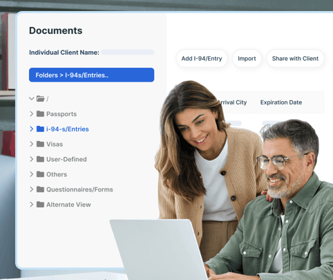 Immigration attorneys using immigration law software for document management
