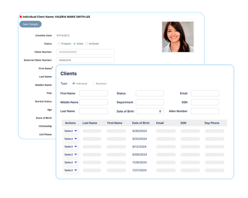 centralized client data
