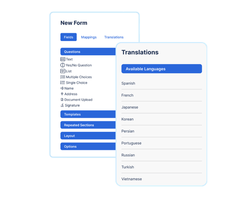 form translations