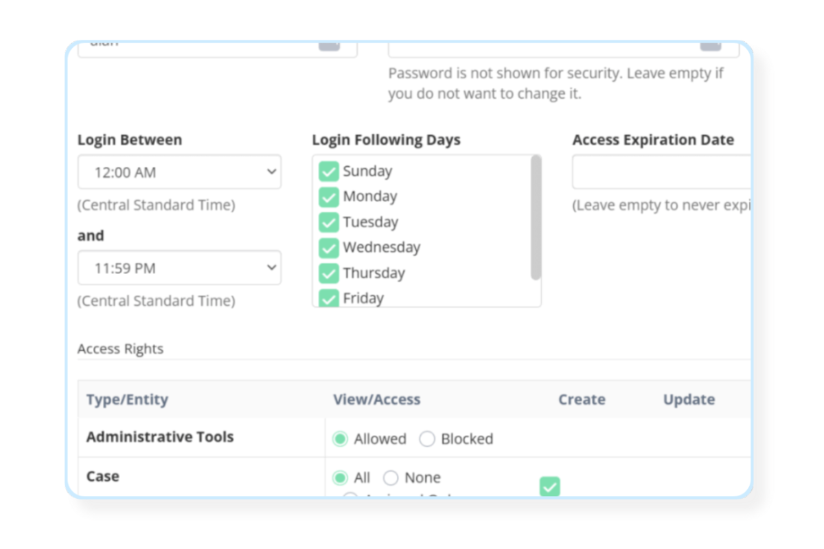 Secure access controls