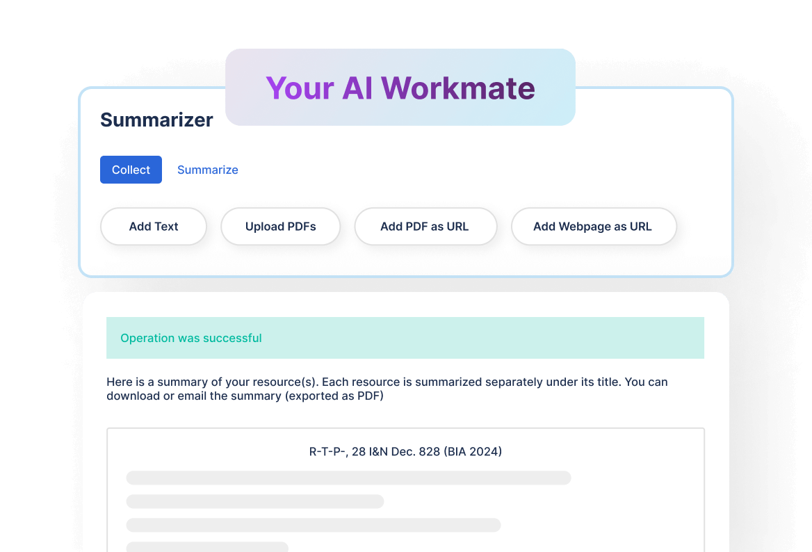 Summarizer AI Workmate